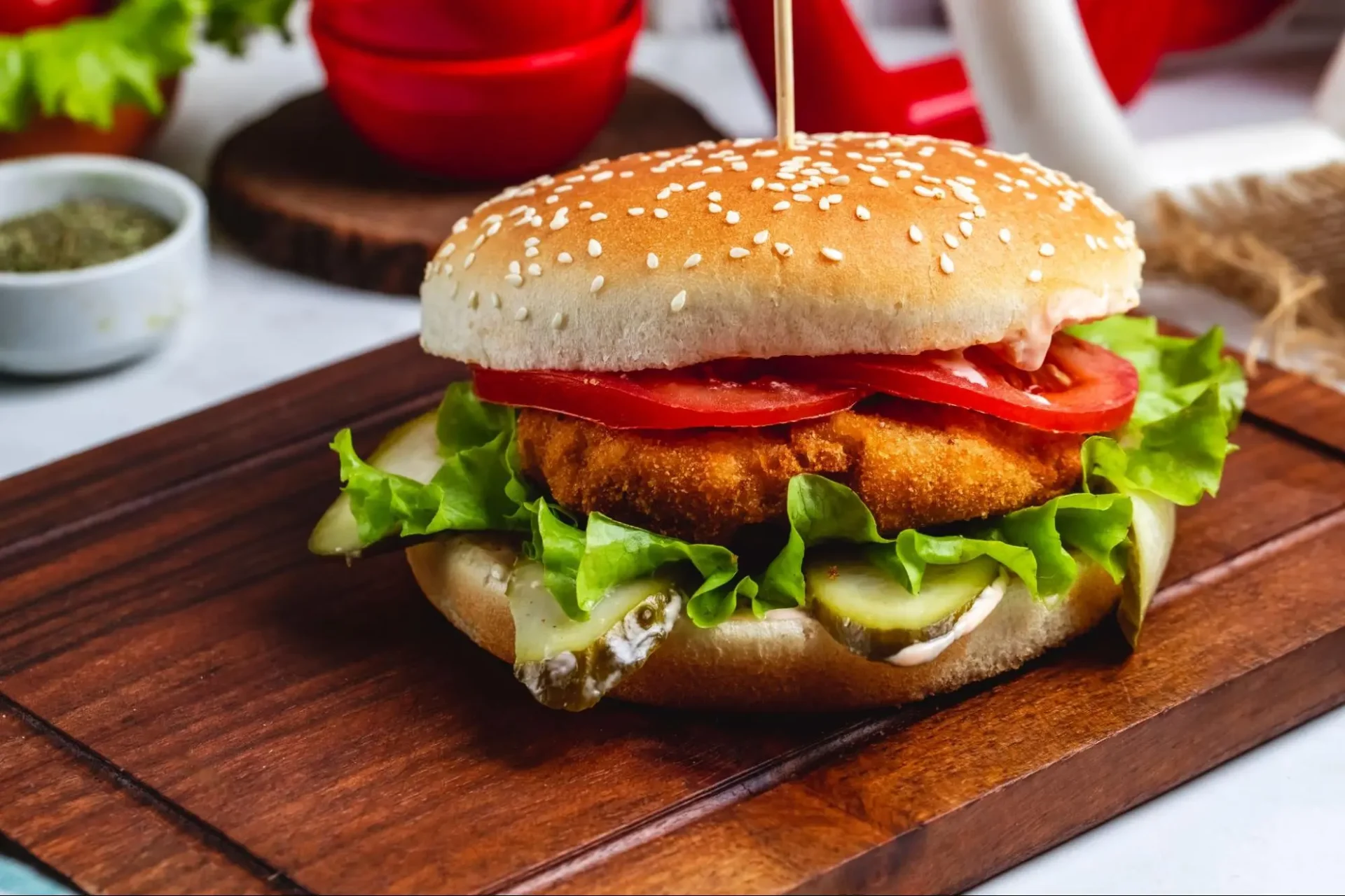 สูตรเบอร์เกอร์ปลาทอดด้วย Potato Burger Bun
